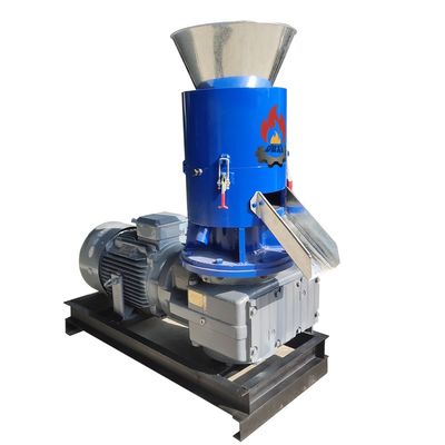 Qualität  Biomass Pellet Making 30KW SKJ2-350 300-500KG/h Sawmill Using Flat Die Sawdust Pellet Maker With CE usine